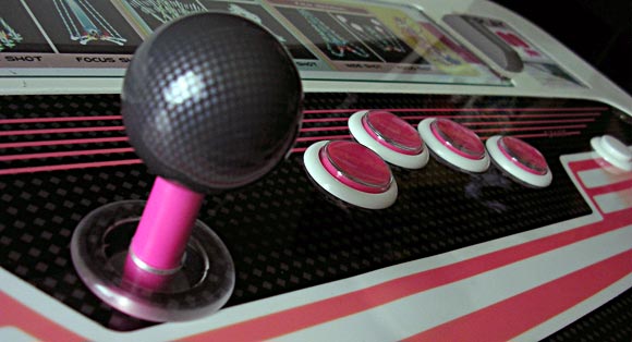 Stick + buttons close-up